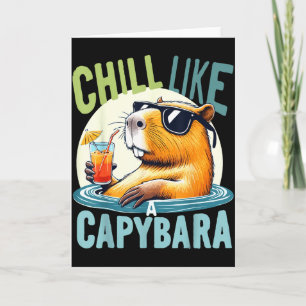 Capybara Holidays - Funny Quote Gift Zen Fashion D Card