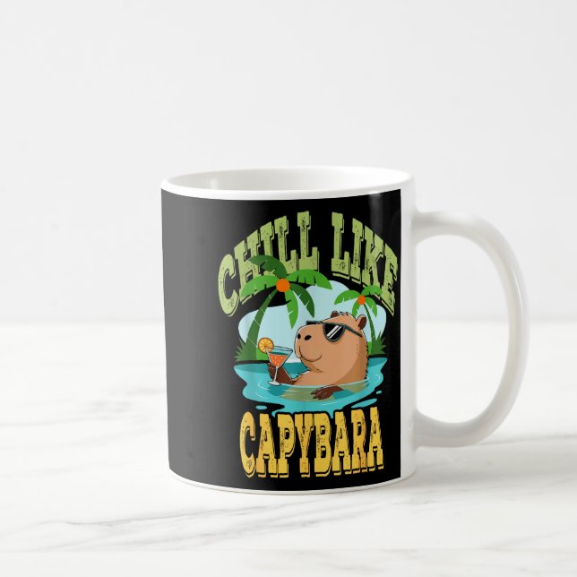Capybara Holidays - Funny Zen Rodent Quote Gift  Coffee Mug (Right)