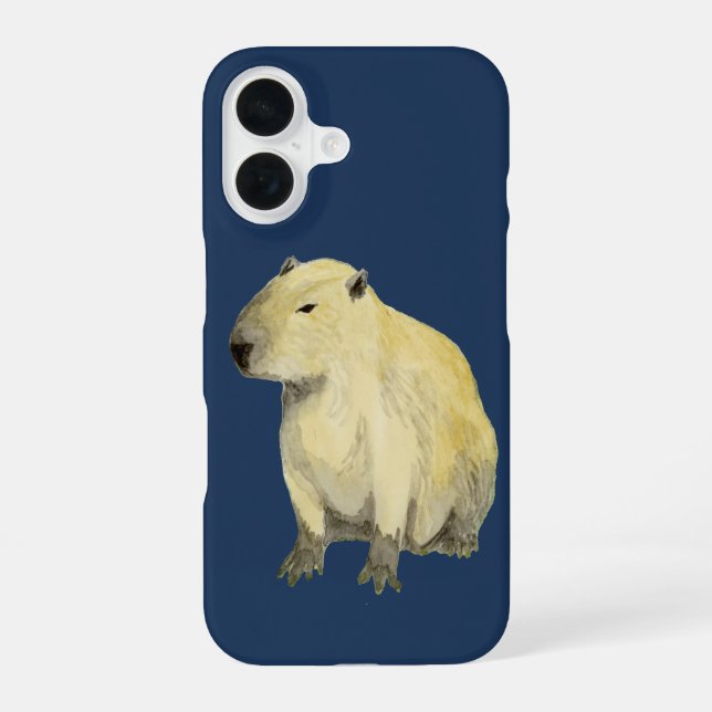 Capybara iPhone 16 Case (Back)