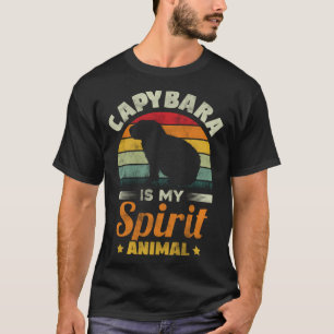 Capybara Is My Spirit Animal Capybara Rodent T-Shirt