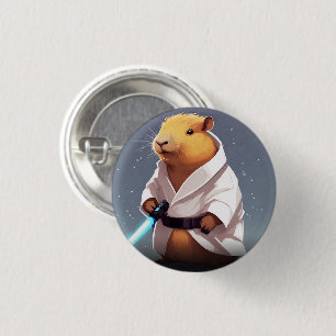 Capybara J 1 Inch Round Button