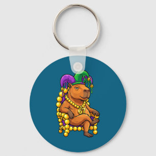 Capybara Jester 67 Six Seven Design Keychain