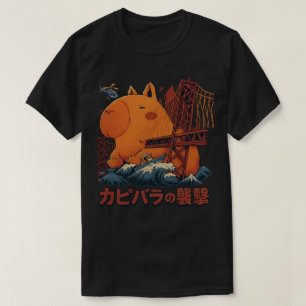 Capybara Kaiju Attack – Giant Rodent Rampage T-Shirt