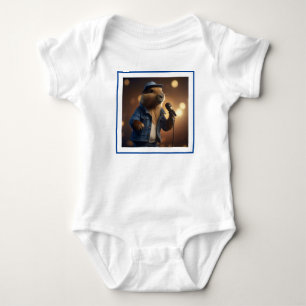 Capybara Keith Country Western Singer, Baby Bodysuit