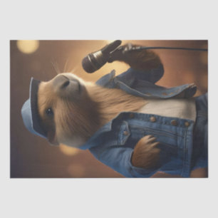 Capybara Keith Country Western Singer, Tissue Paper