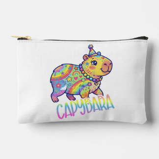 Capybara Kid Core Colorful Art Y2Ktype Accessory Pouch