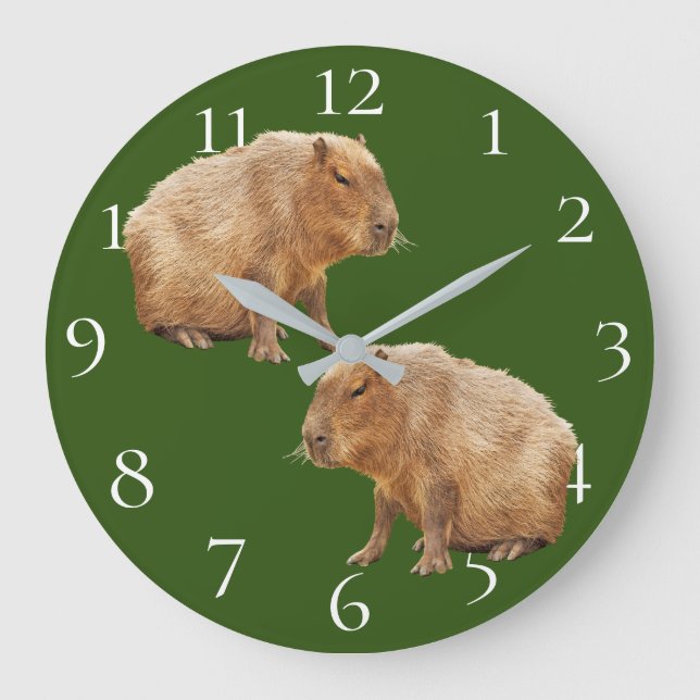 Capybara Large Clock (Front)