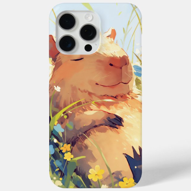 Capybara Lazy Days Case-Mate iPhone Case (Back)