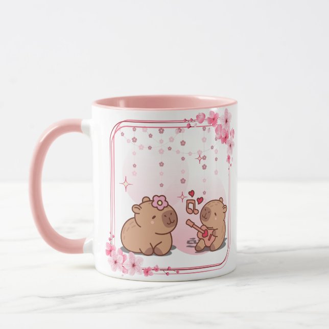 Capybara Love Coffee Mug (Gauche)