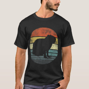 Capybara Lover Gifts Retro Vintage Zoo Animal T-Shirt