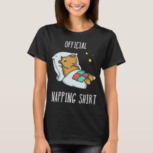 Capybara Lover Sleeping Capybara Pyjamas Sleepyhea T-Shirt