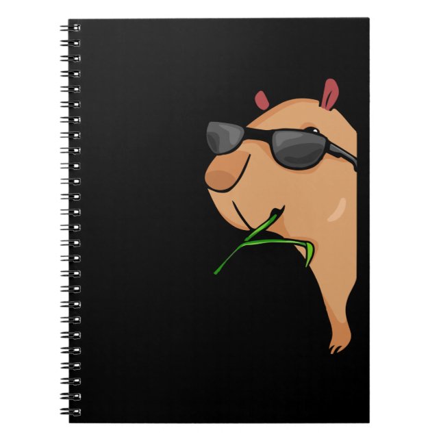 Capybara Lover Women Capybara Gift Men Capybara Notebook (Front)