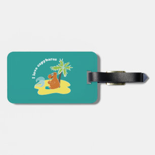 Capybara Luggage Tag