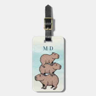Capybara Luggage Tags