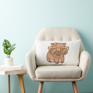 Capybara Lumbar Pillow