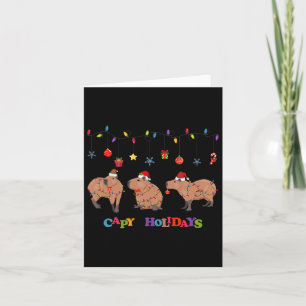 Capybara Merry Christmas  Card