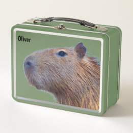 Capybara Metal Lunch Box