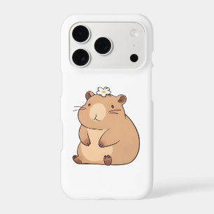 Capybara mignon avec conception Kawaii de fleur de