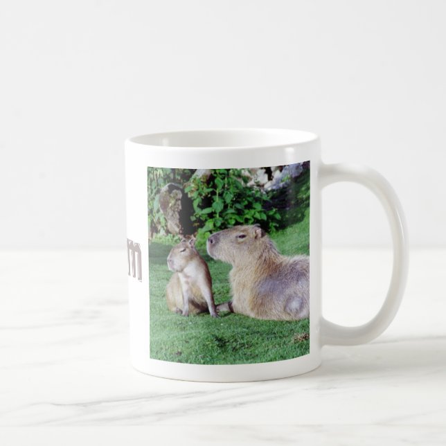 Capybara Mom and Son Mug (Right)