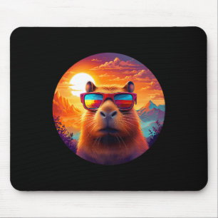 Capybara Mountain Nature Animal Wildlife Forest Ou Mouse Pad
