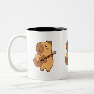 Capybara Music Mug   Cute Animal Music Lover 