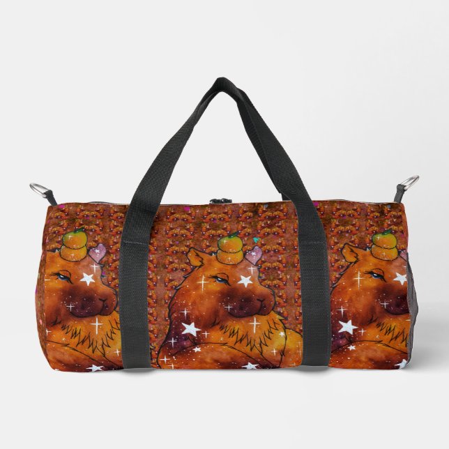 Capybara named Dream Duffle Bag (Front)