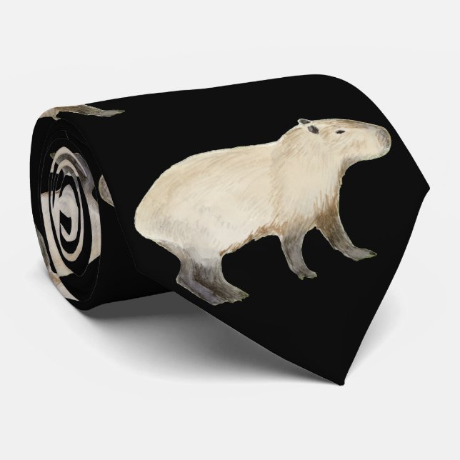 Capybara Neck Tie (Rolled)
