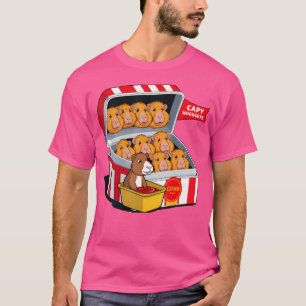 Capybara Nuggets Food Pun Capybara Lover Chicken N T-Shirt