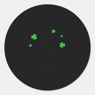 Capybara off to cause shenanigans st patricks day classic round sticker