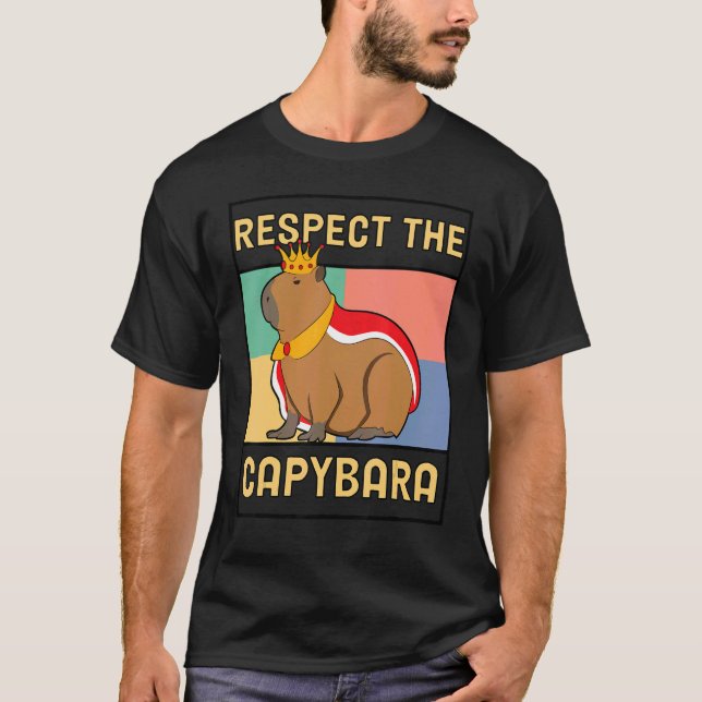 Capybara Ok I Pull Up Capybara Retro T-Shirt (Front)