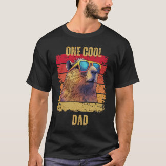 Capybara Papa Chemise Fête des pères T-Shirt Capyb