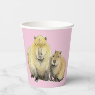 Capybara Paper Cups