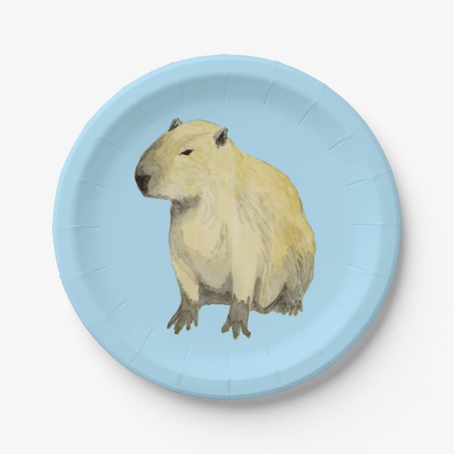 Capybara Paper Plate (Front)