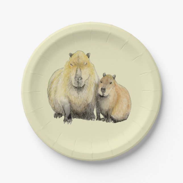 Capybara Paper Plate (Front)