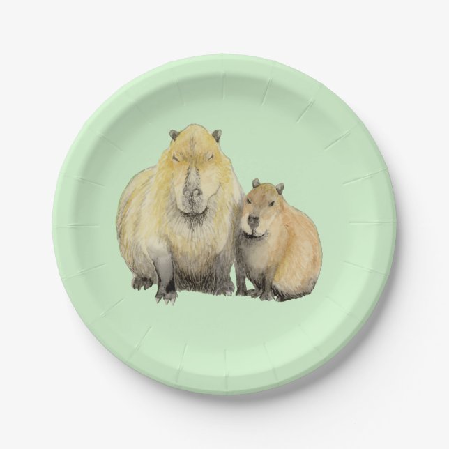 Capybara Paper Plate (Front)