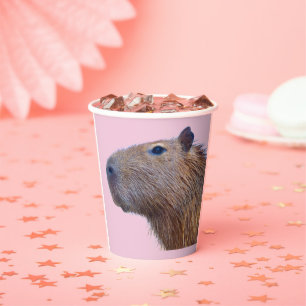 Capybara Paper Plates Paper Cups