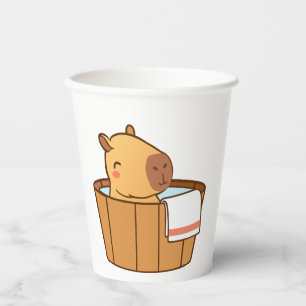 Capybara Party Paper Cup Cute Animal Birthday