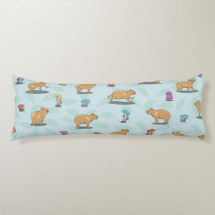 Capybara Pattern Body Pillow