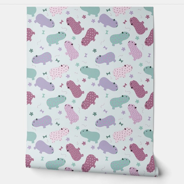 capybara pattern wallpaper (Unrolling)
