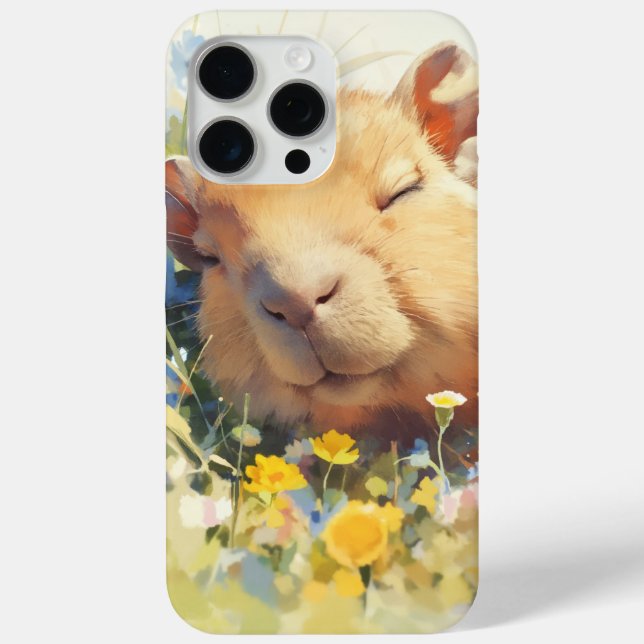 Capybara Peaceful Nap Case-Mate iPhone Case (Back)