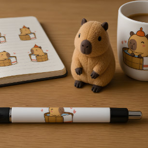 Capybara Pen   Cute Animal Stationery Gift 