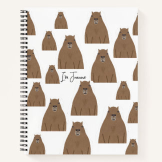Capybara personalized notebook