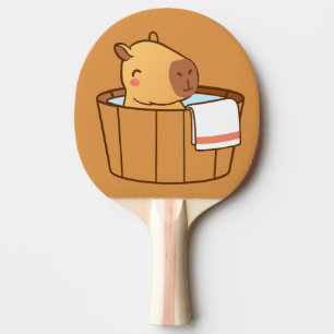 Capybara Ping Pong Paddle   Funny Animal Themed 