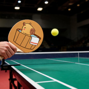 Capybara Ping Pong Paddle Funny Animal Themed