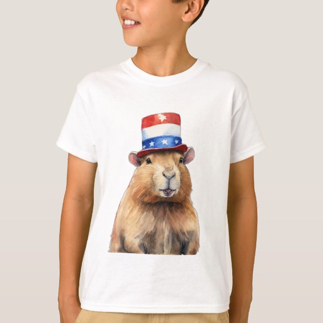 Capybara President - Fun and Unique Animal Lovers  T-Shirt (Front)