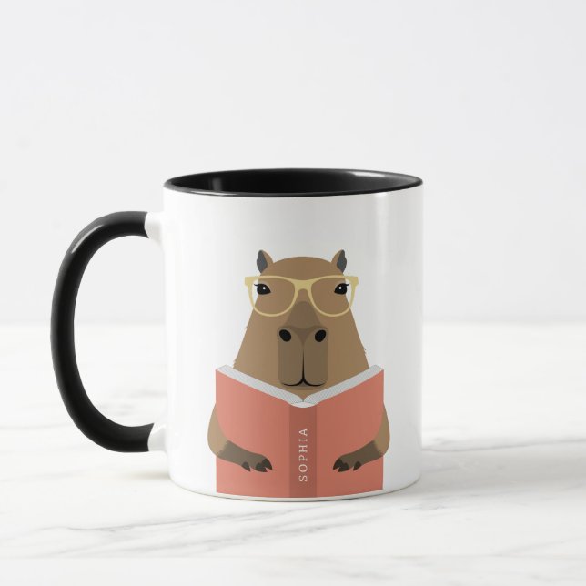 Capybara Reading Mugs (Left)