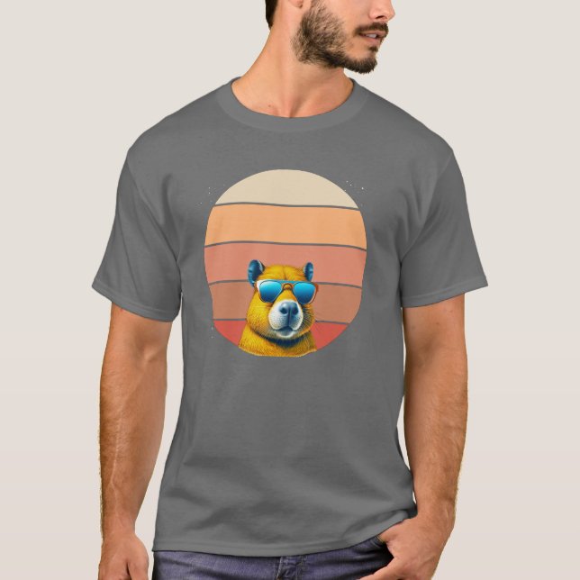 Capybara Retro T-Shirt (Front)