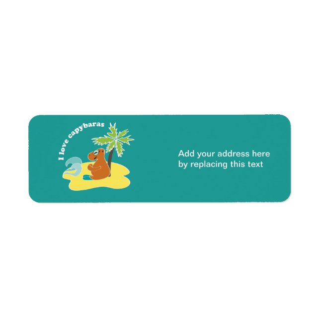 Capybara Return Address Labels (Front)