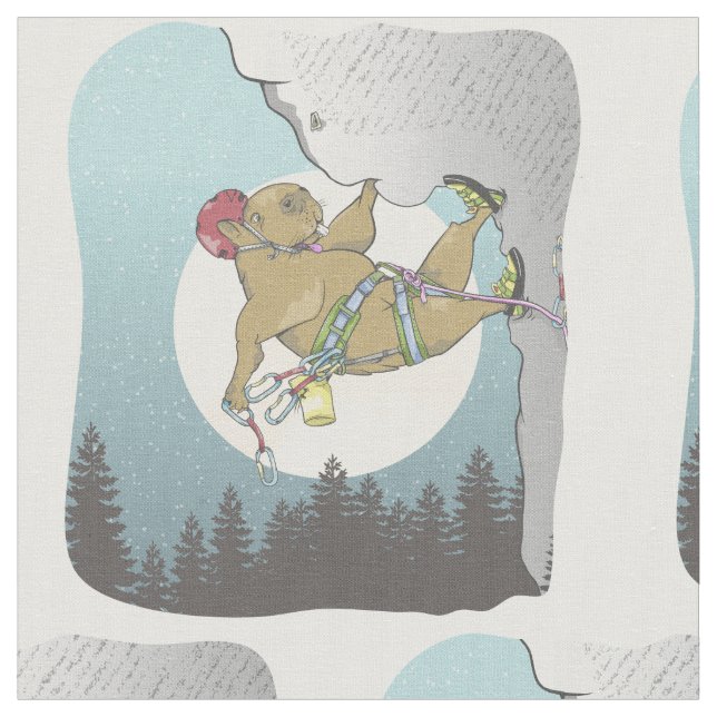 Capybara rock climbing fabric (Close Up)