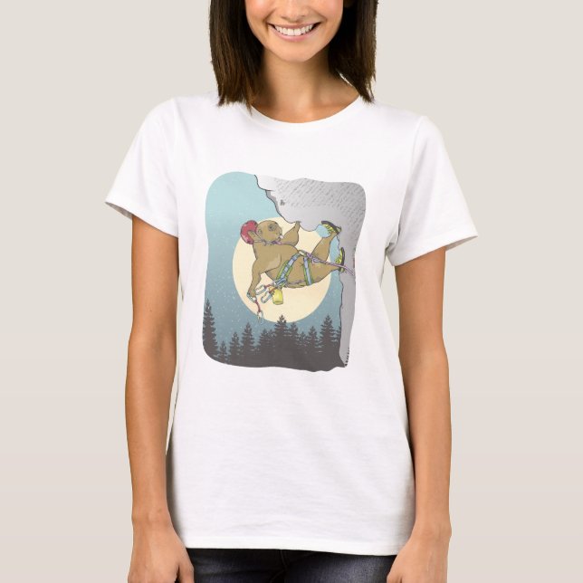 Capybara rock climbing T-Shirt (Front)